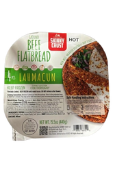 Lahmacun Skinny Crust G. Beef Flatbread Spicy (Hot) – 4 pcs